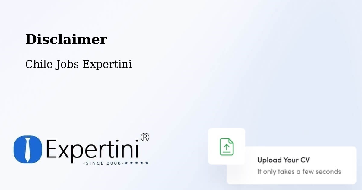 Disclaimer – Nacimiento - Chile Jobs Expertini